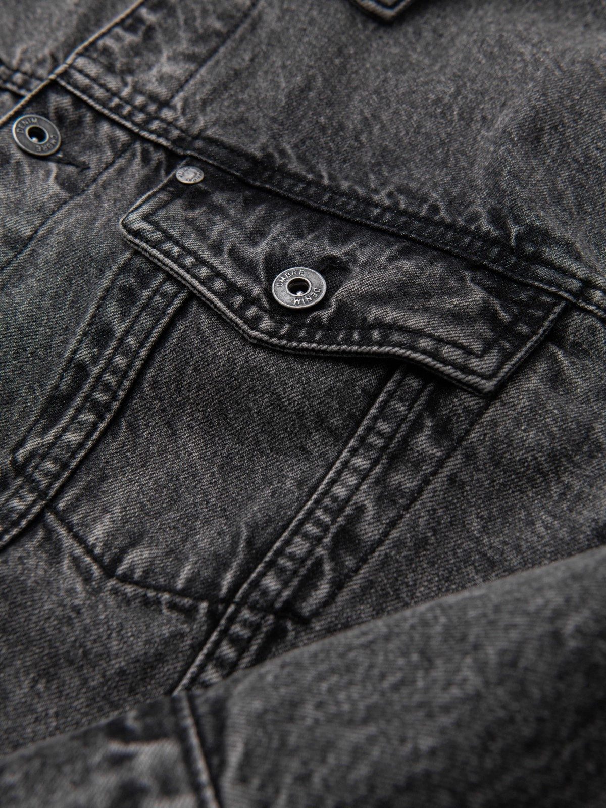 OMBRE Jeansjacke Herren-Jeansjacke mit Waschung