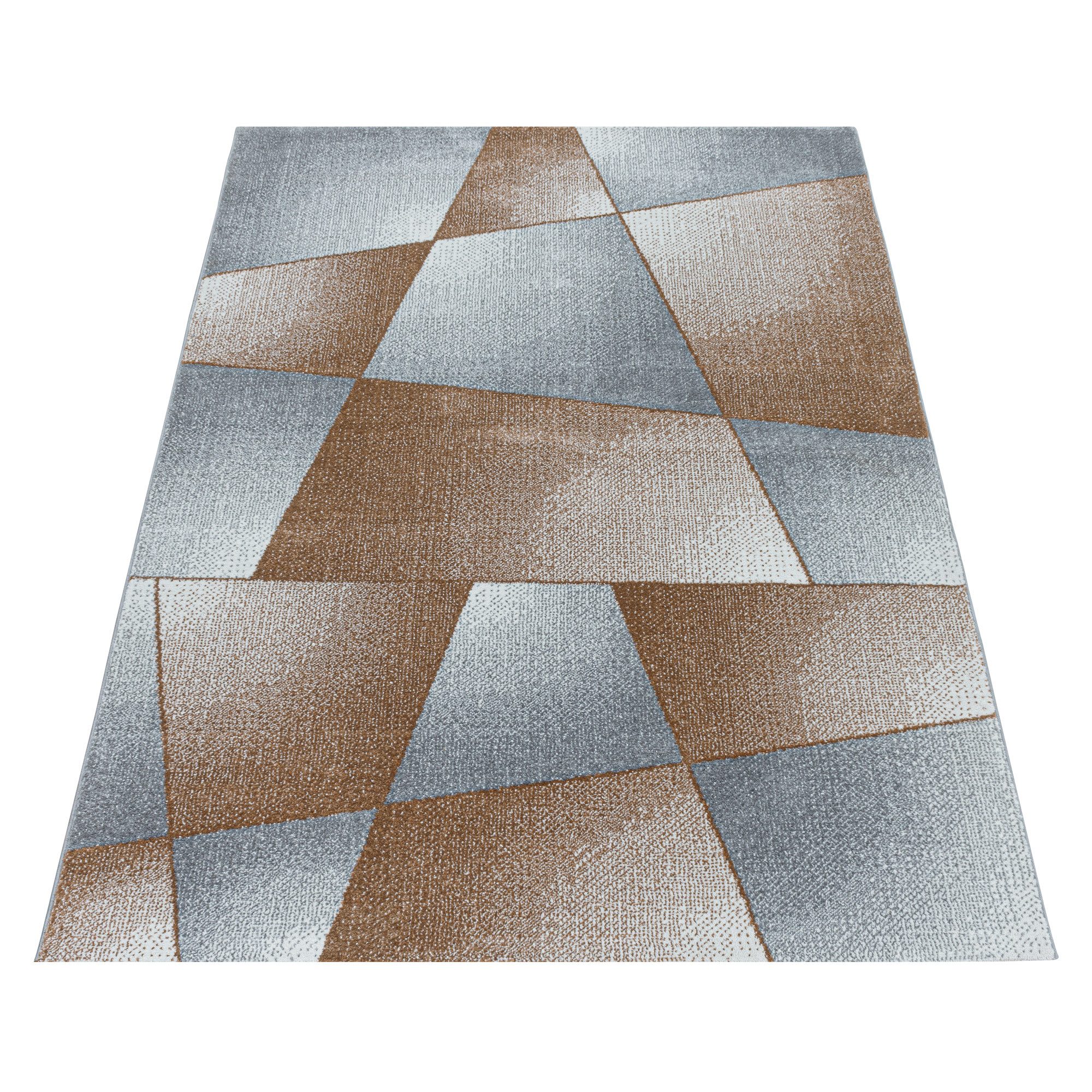 Carpettex Frisé-Teppich Abstrakt Design, Rechteckig, Höhe: günstig online kaufen
