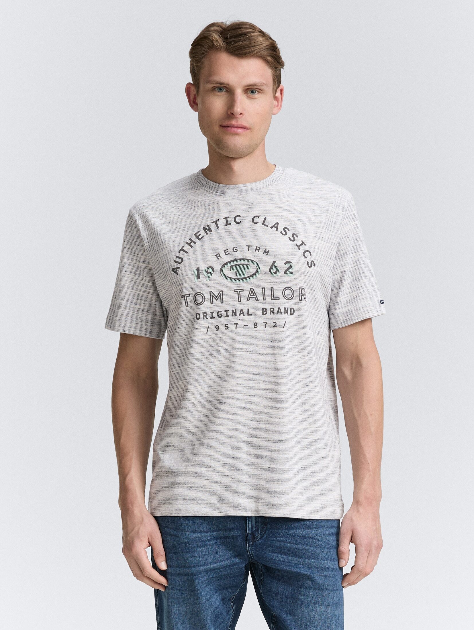 Tom Tailor Herren T-Shirt PRINTED T-SHIRT - Regular Fit günstig online kaufen