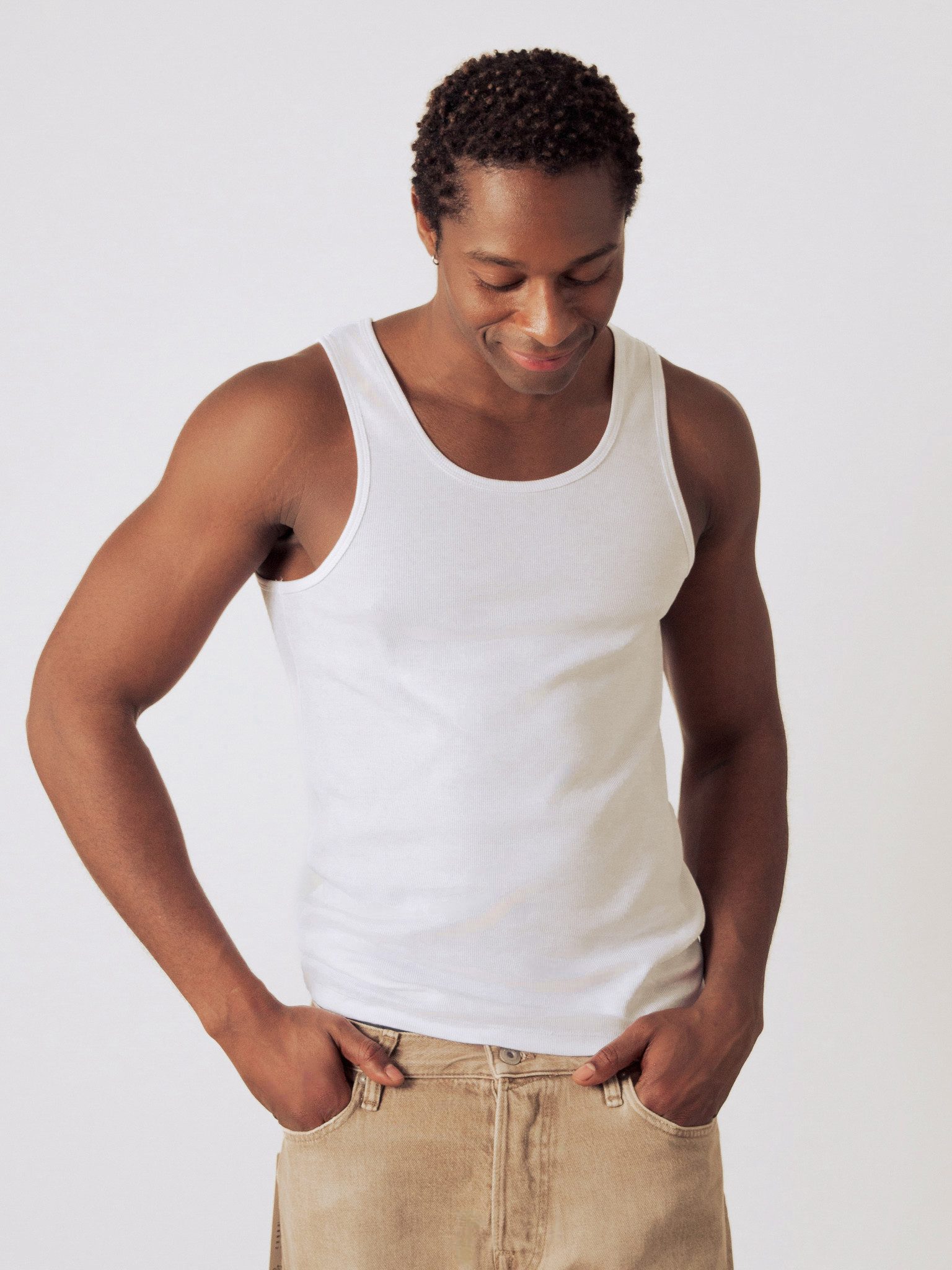 HONEST BASICS Ripptanktop Stretch-Rippstoff günstig online kaufen