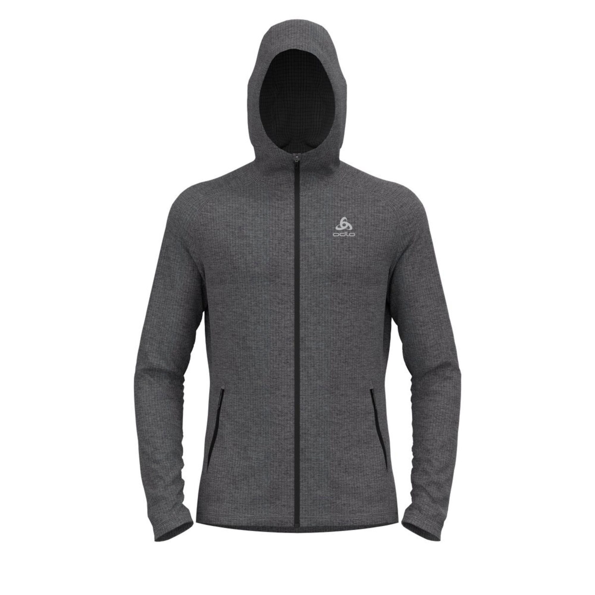Fleecejacke Odlo Herren Kapuzenjacke Mid layer hoody full zip TENCIA 542762