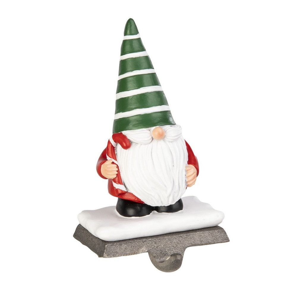 MICA Adventskranz Haken für Nikolausstiefel - mit Wichtel - ca. 11 x 7 x 19,5 cm - 1 Stü