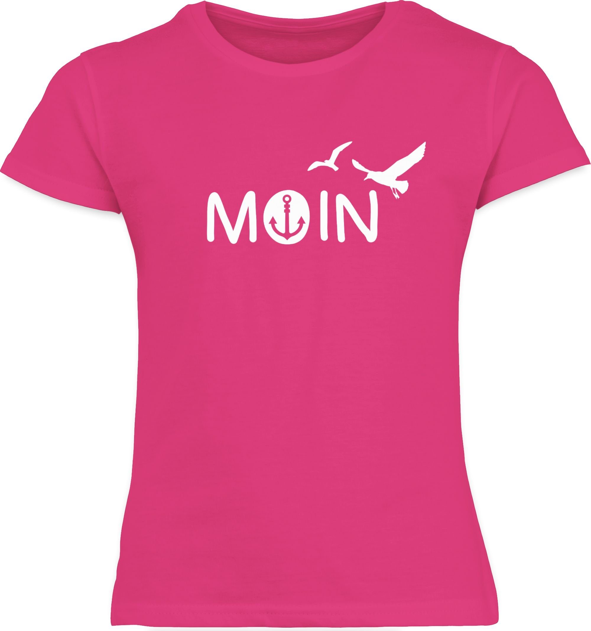 Moin Hamburg Maritime Kinderkleidung Fuchsia Geschenk und T-Shirt Shirtracer Moin 1 Nordsee Co