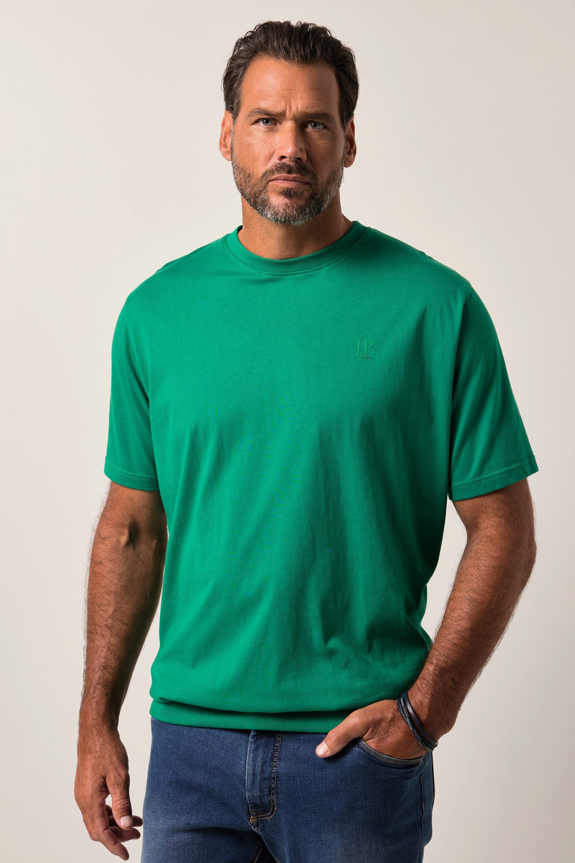 JP1880 T-Shirt T-Shirt Bauchfit Basic Halbarm günstig online kaufen