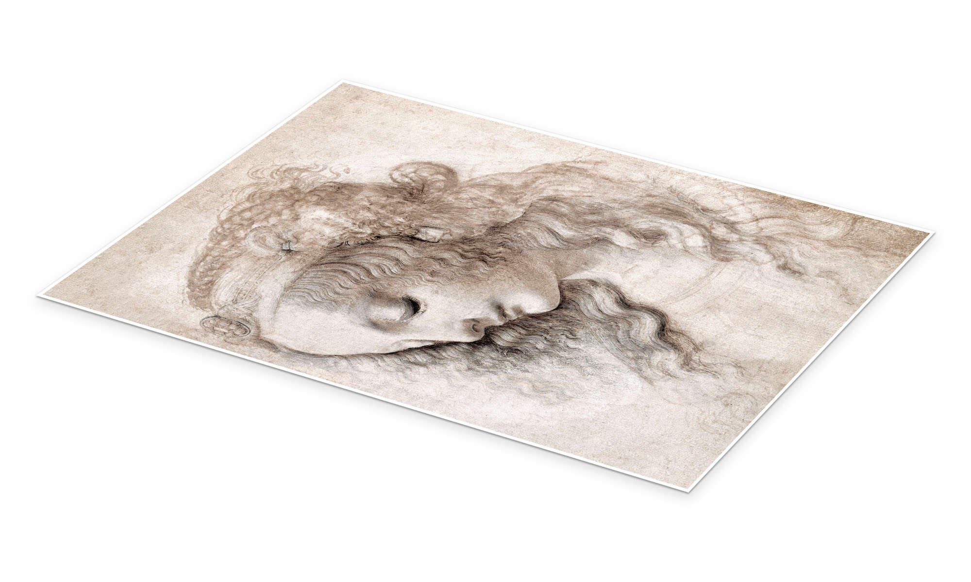 Posterlounge Wandbild Studie der Maria Magdalena, Leonardo da Vinci, erhältlich als Poster, Leinwandbild, Wandsticker oder Acrylglasbild