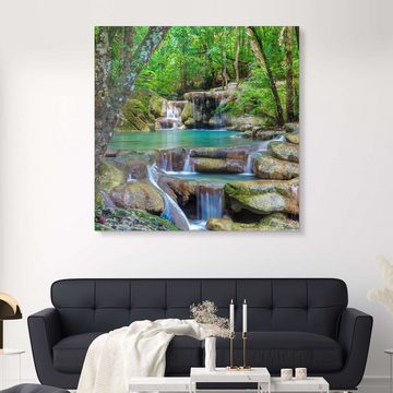 Posterlounge XXL-Wandbild Editors Choice, Kleiner Wasserfall im Wald, Fotografie