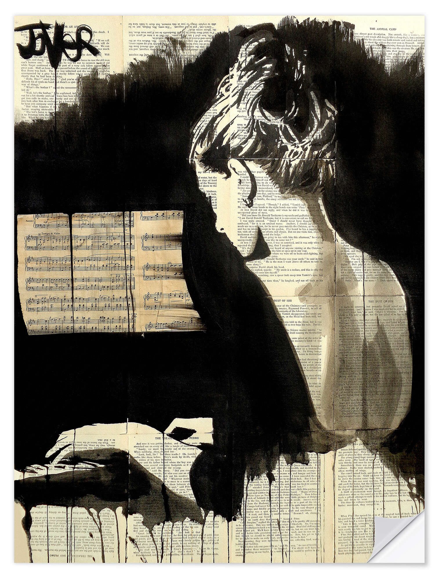 Wandfolie Loui Jover
