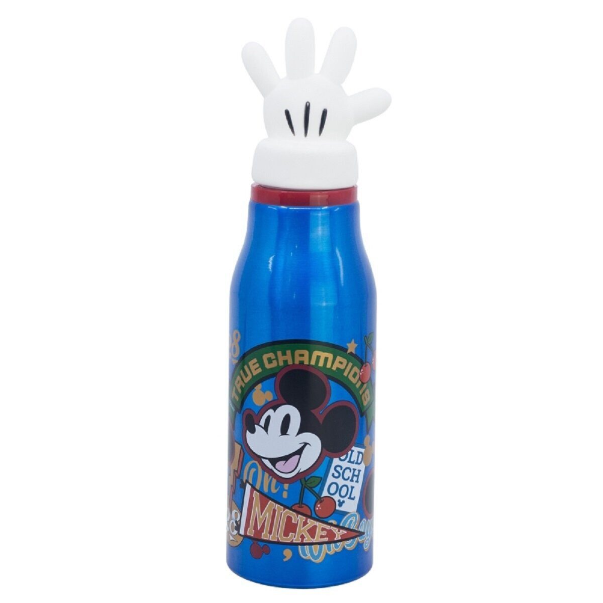 Disney Trinkflasche Disney Mickey Trinkflasche Aluminium, 690ml, mit Sicherheitsverschluss