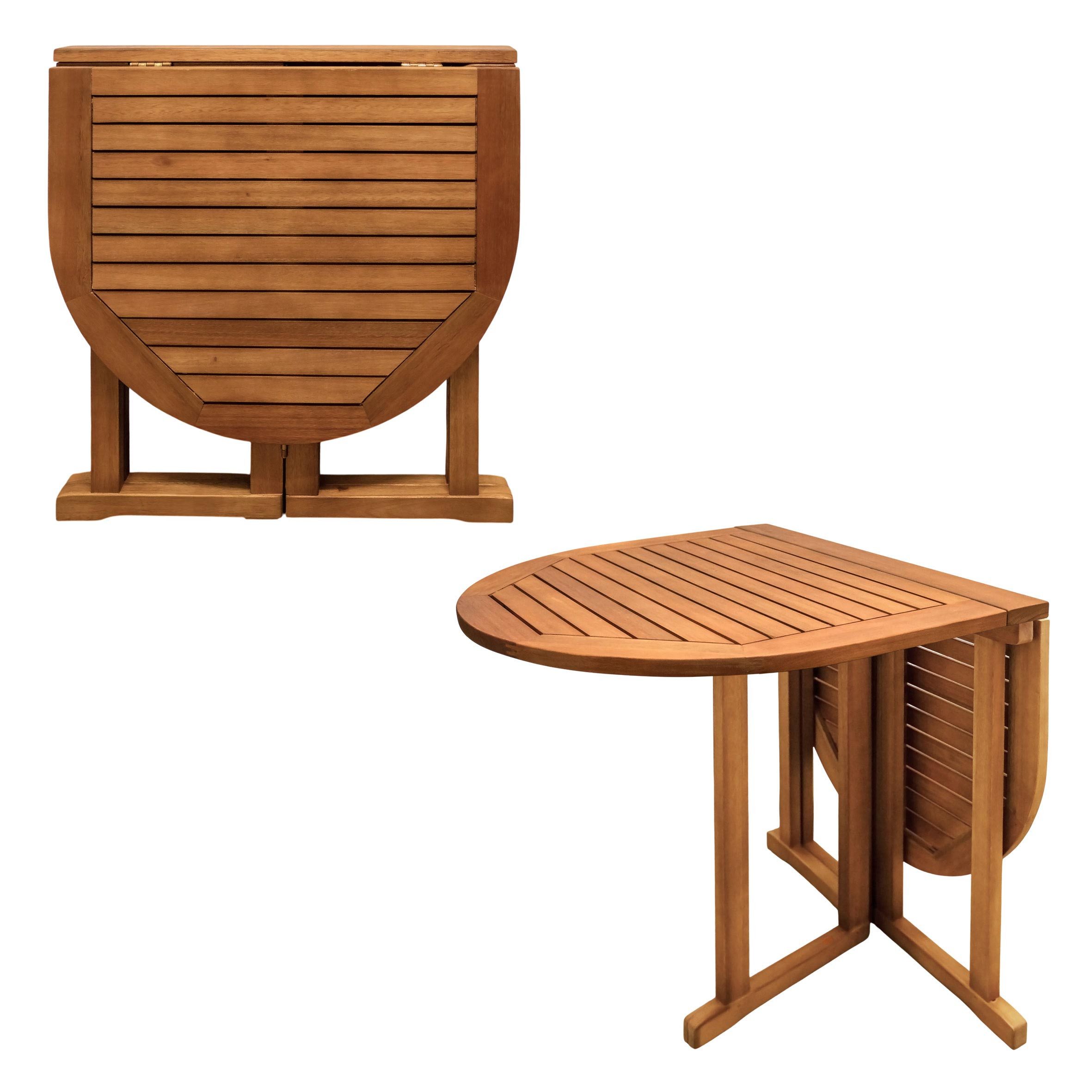 Spetebo Gartentisch Massivholz Gartentisch klappbar (oval, 1-St., 120 x 70 cm), Outdoor Eukalyptus Holz Esstisch geölt