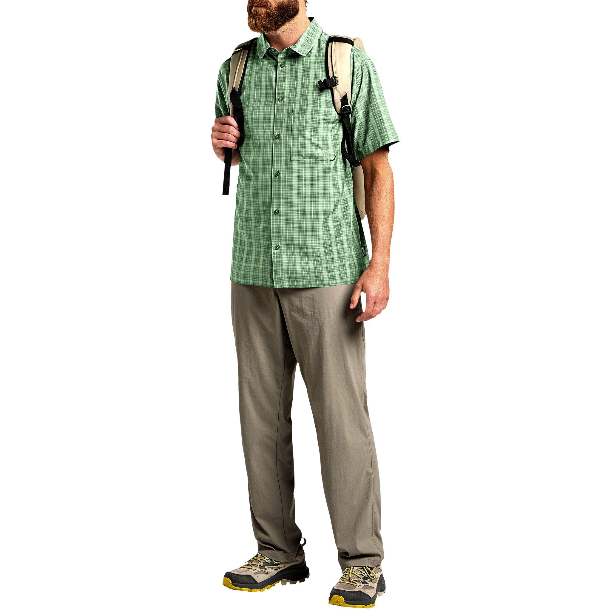 Jack Wolfskin Flanellhemd Meseta Shirt M mit Brusttasche – Bild 3 von 5