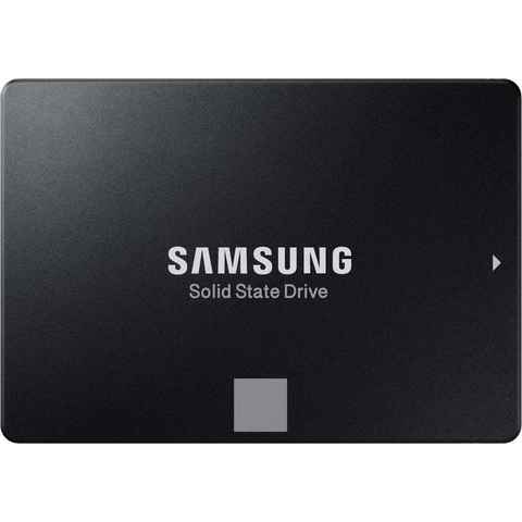 Samsung 860 EVO interne SSD (1 TB) 2,5" 550 MB/S Lesegeschwindigkeit, 520 MB/S Schreibgeschwindigkeit