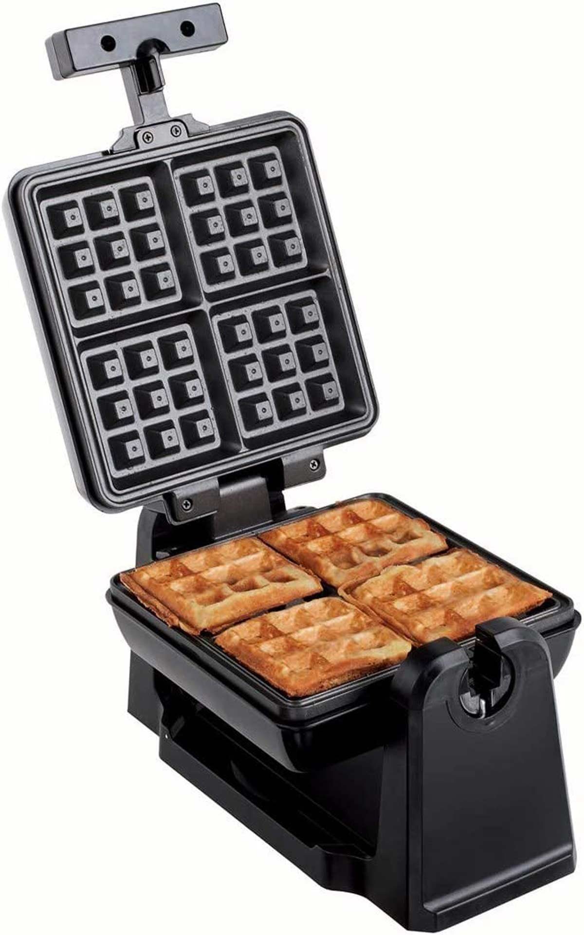 LIVOO Waffeleisen DOP176 drehbar für Belgische Waffeln, 1000 W