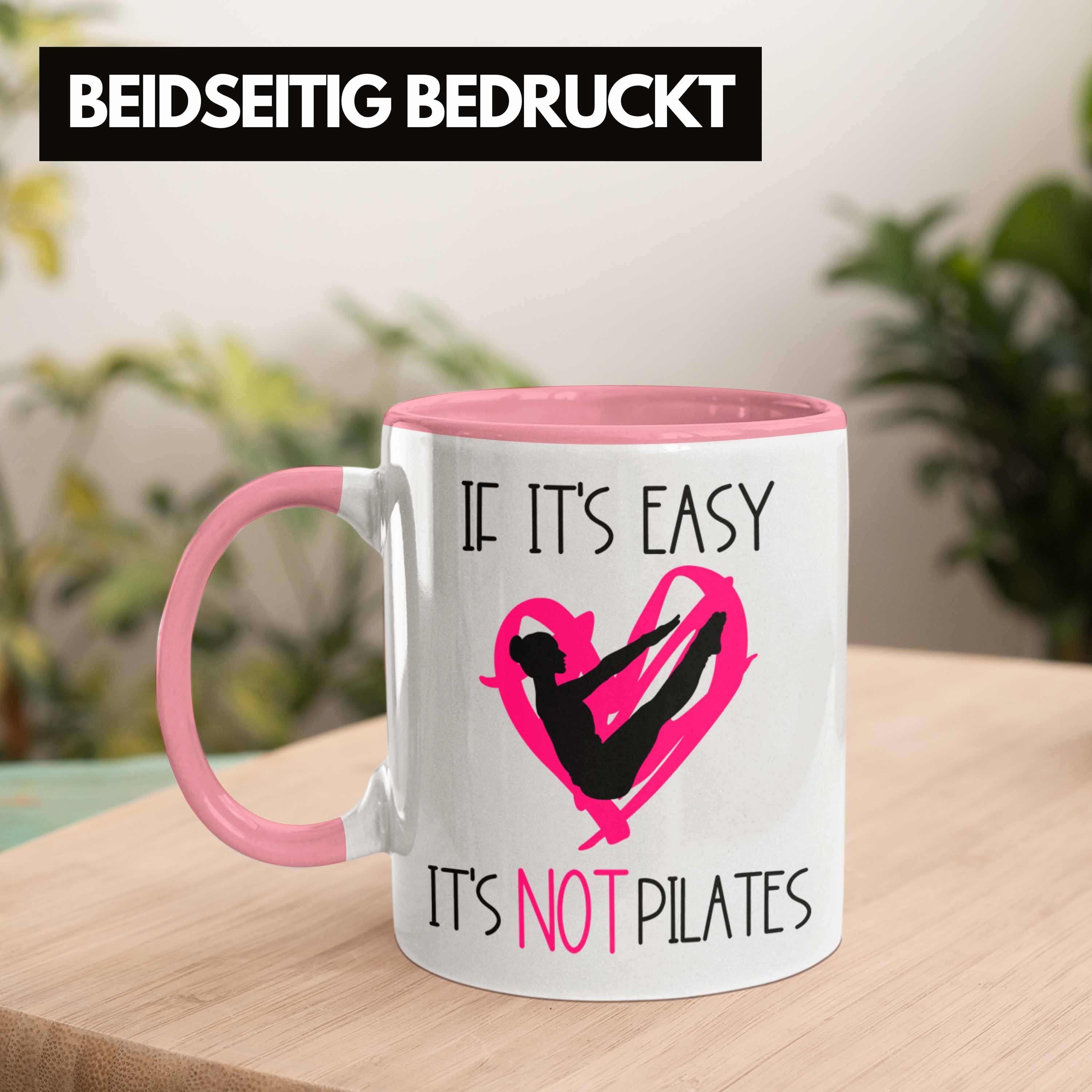 Tasse Pilates-Lehrerin für Trendation Rosa Tasse Pilates-Liebhaberinnen Lustige Geschenk