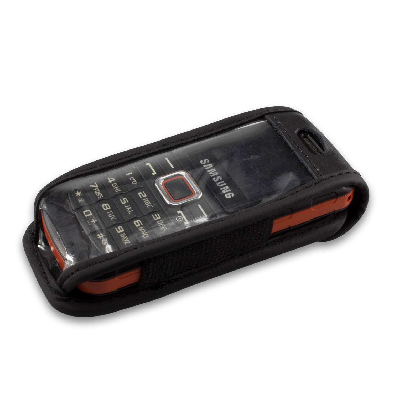 caseroxx Handytasche caseroxx Handytasche mit Gürtelclip für Samsung E1130, schwarz (Einzelartikel, 1-tlg., Ledertasche mit Gürtelclip)