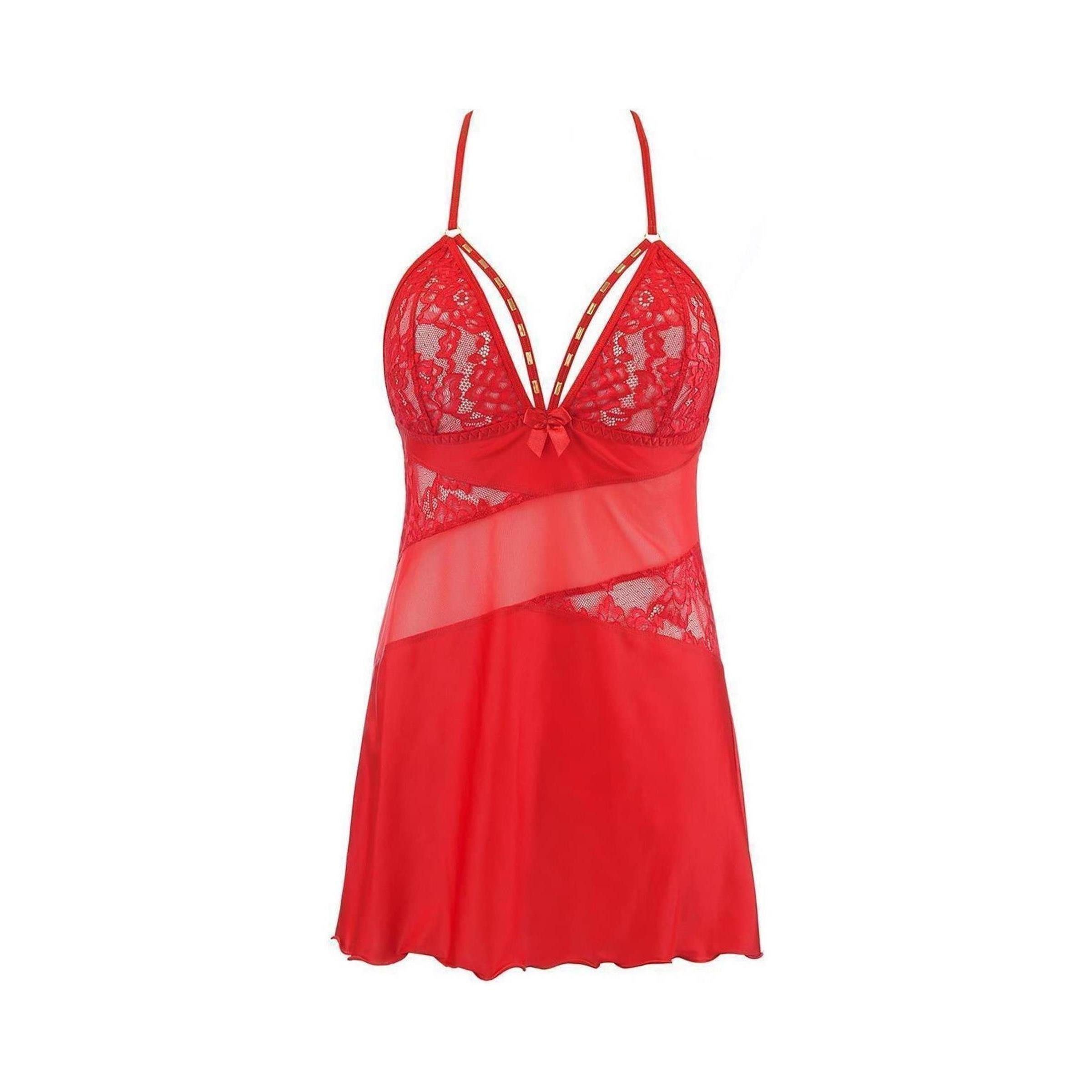 Axami Negligé V-10469 babydoll & string red - (L,M,S,XL)
