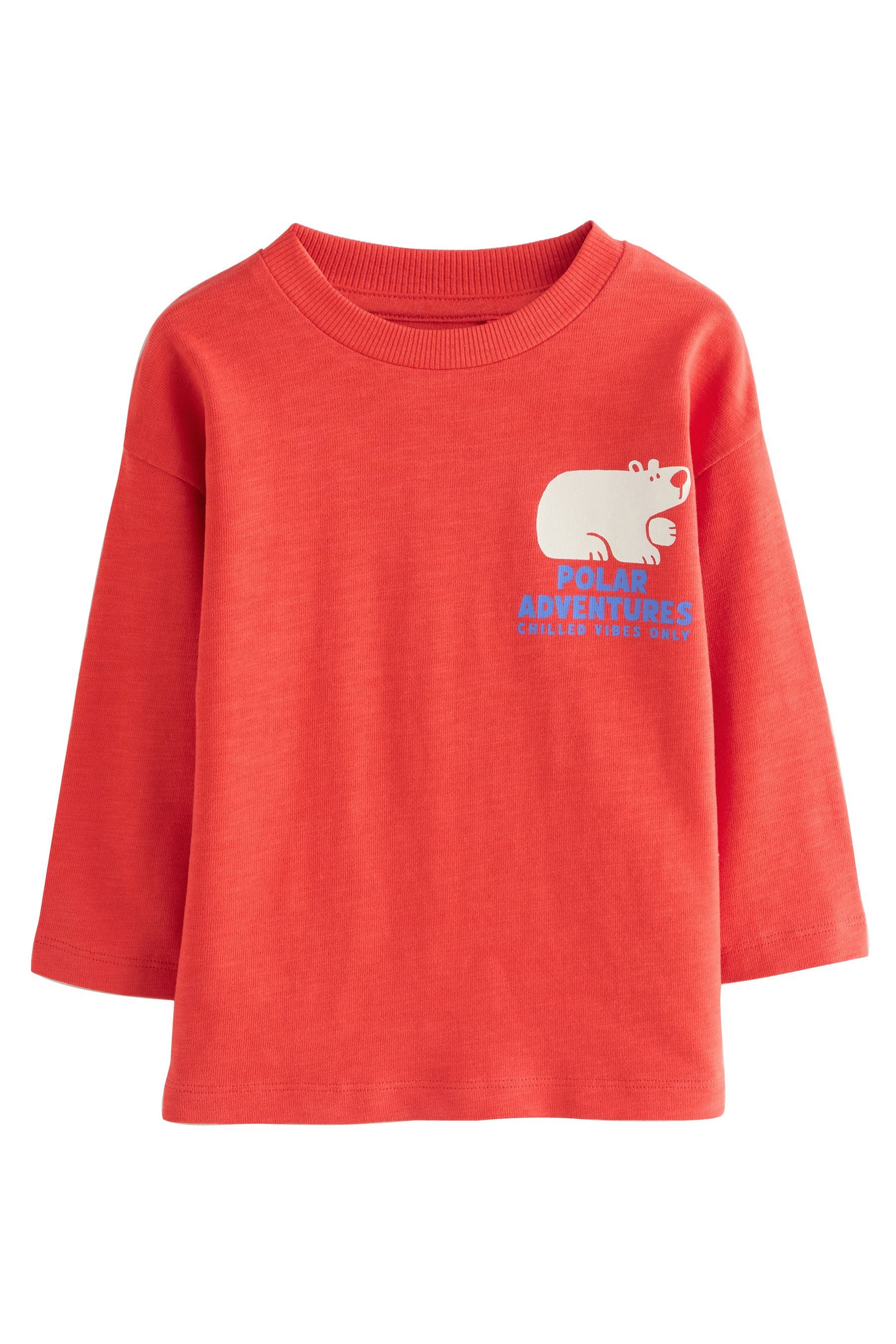 Next Langarmshirt Langarmshirt mit Rückenprint (1-tlg) günstig online kaufen