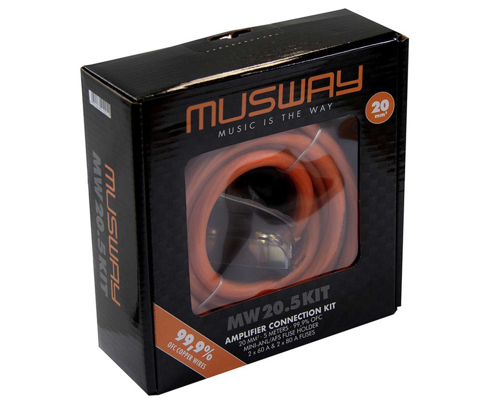 Musway MUSWAY MW20.5KIT Verstärker Kabelset Audio- & Video-Kabel