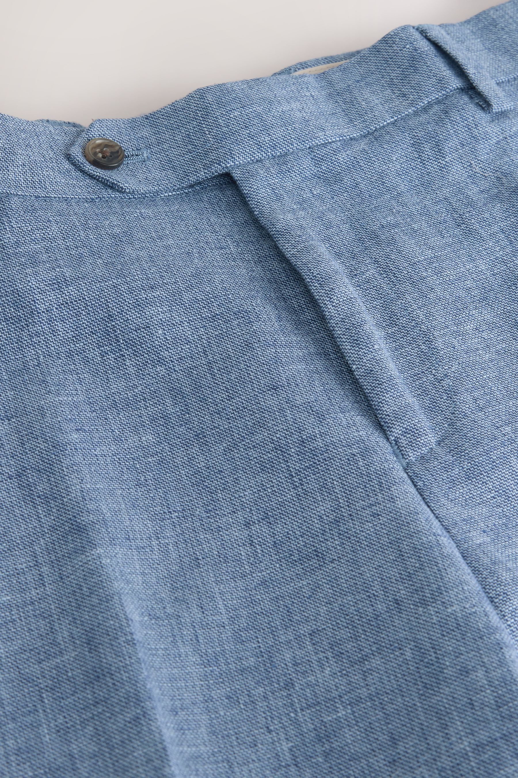 Next Anzughose Strukturierte Tailored Fit Anzughose aus Leinenmix (1-tlg)