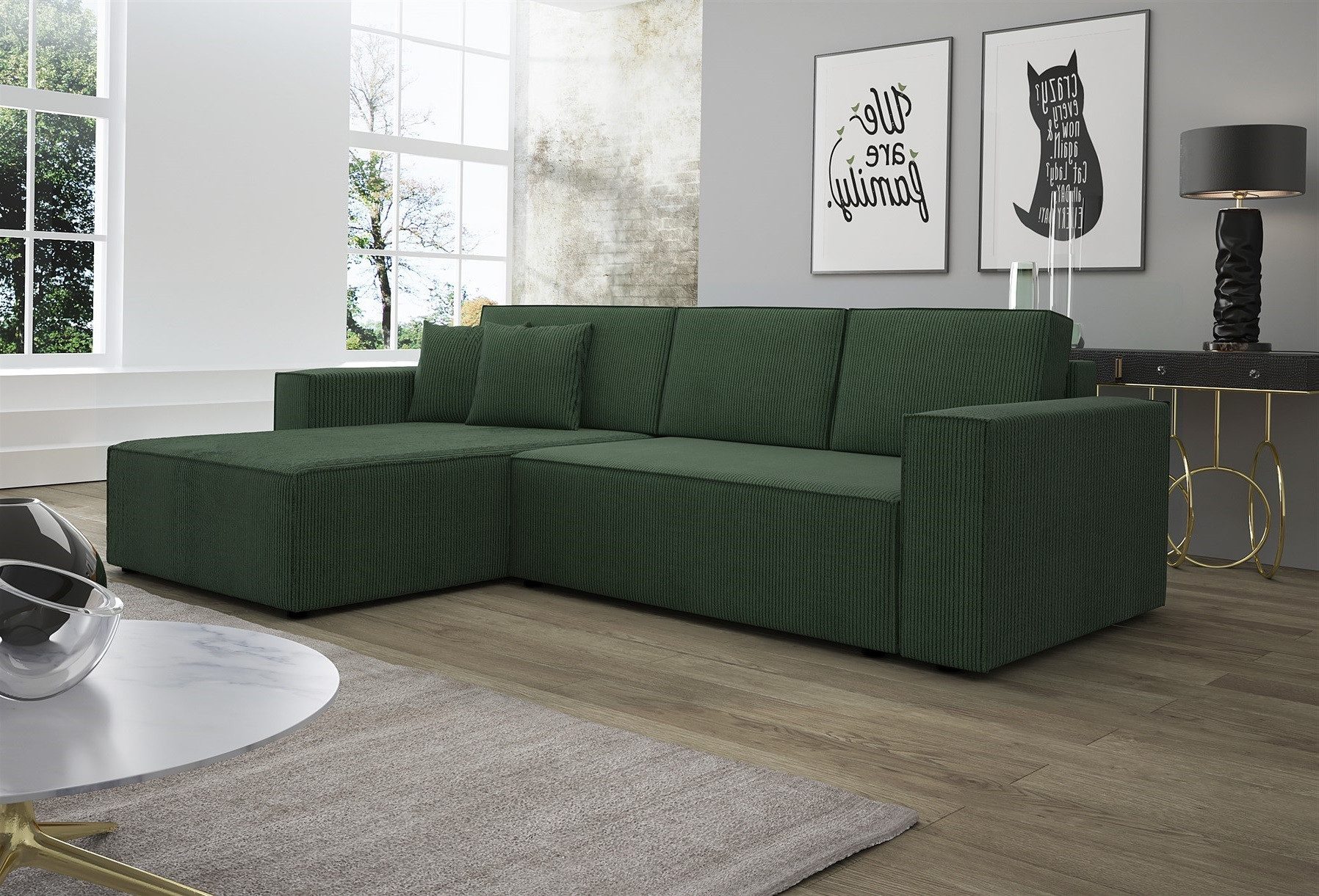 Fun Möbel Ecksofa Schlafsofa Sofa CONOR günstig online kaufen