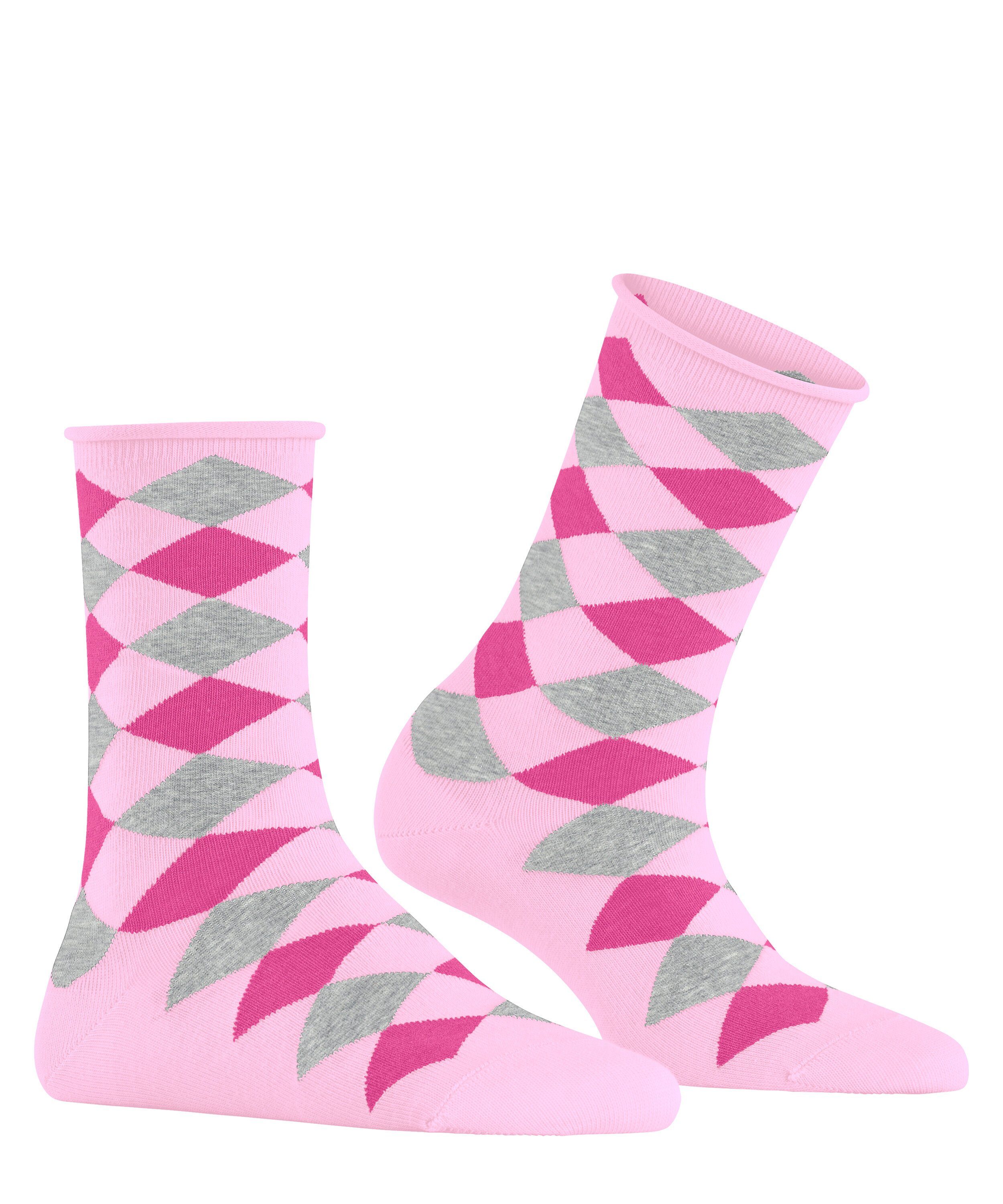 Burlington Kurzsocken Burlington Sandy Damen (1-Paar) mit neu interpretiertem Argyle-Muster