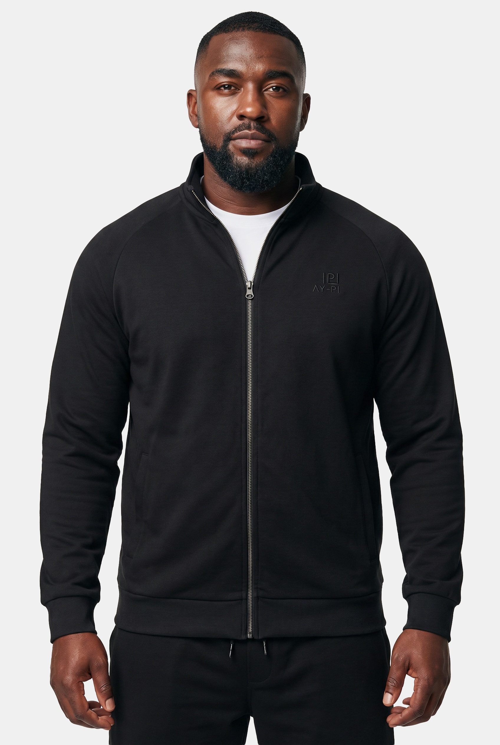 JP1880 Fleecejacke Sweatjacke Fitness Stehkragen