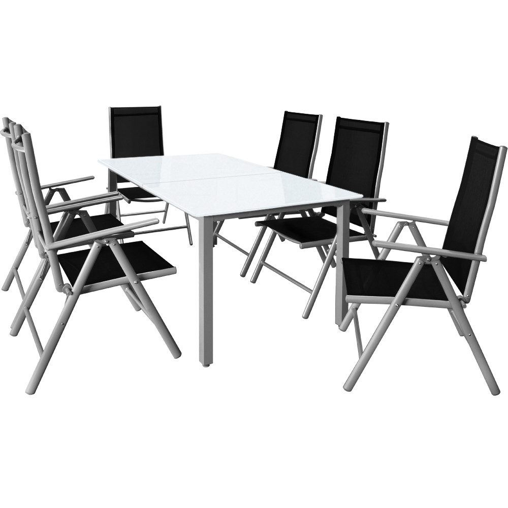 Casaria Garten-Essgruppe Bern, (7-tlg), Aluminium 5mm günstig online kaufen