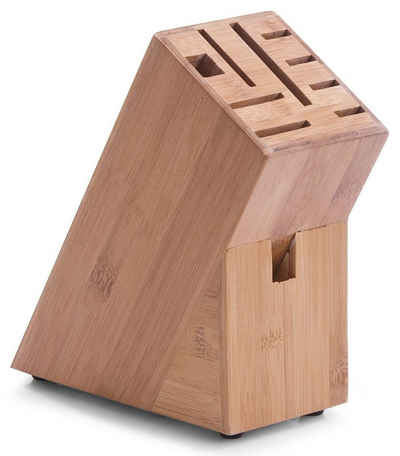 Zeller Present Messerblock Bamboo (1tlg), geeignet für 8 Messer und eine Schere