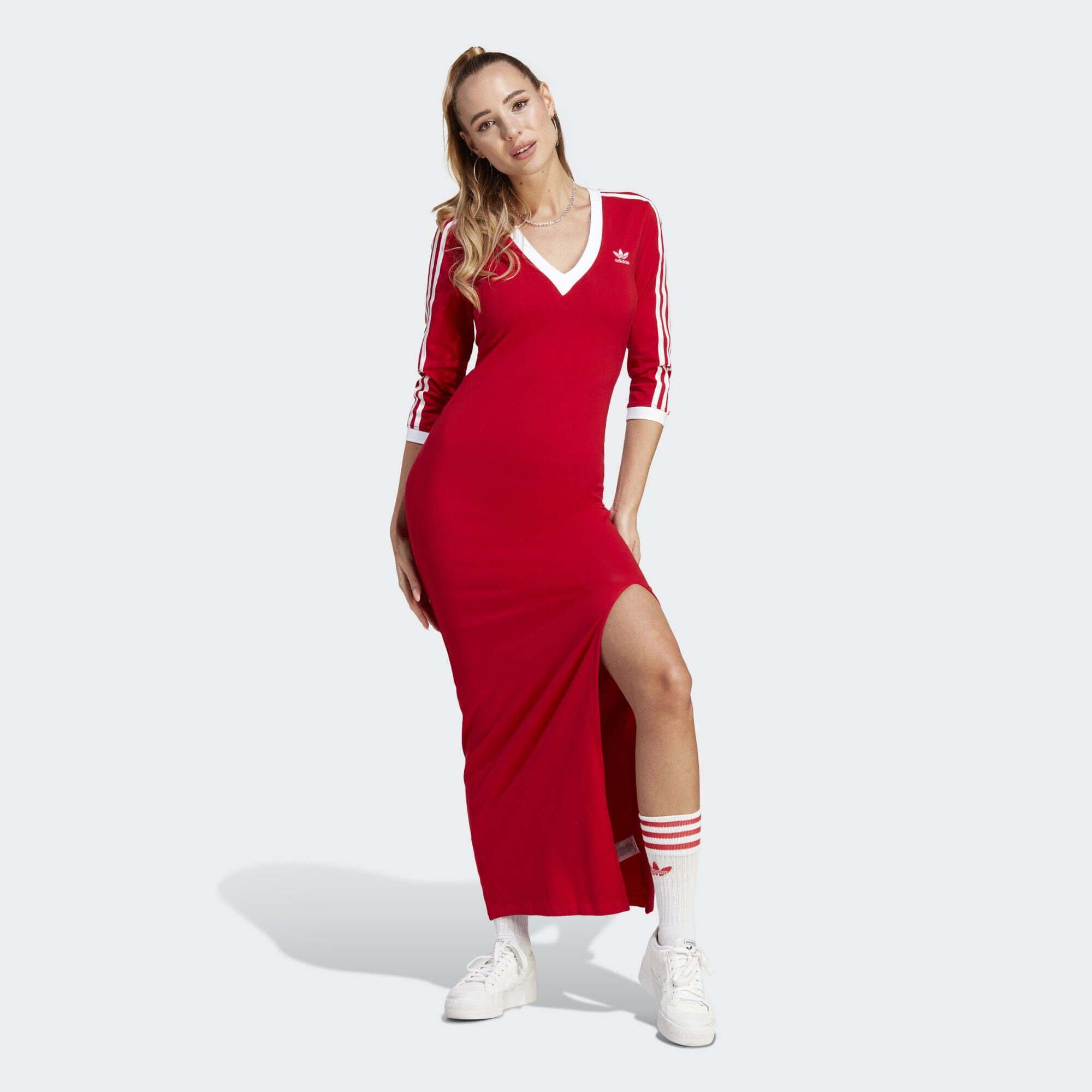 adidas Originals Maxikleid ADICOLOR CLASSICS 3-STREIFEN MAXI-KLEID