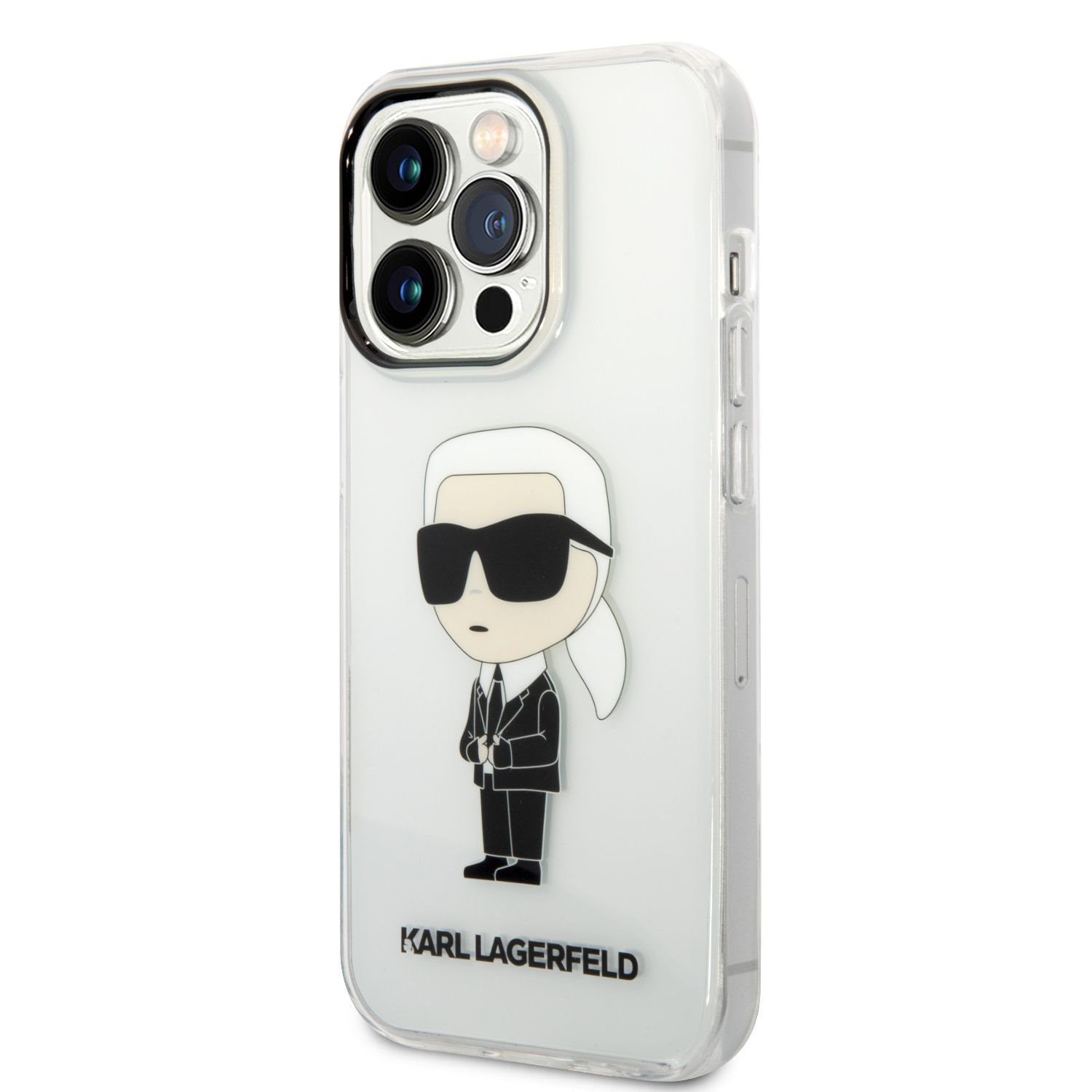 KARL LAGERFELD Handyhülle Karl Lagerfeld IML Ikonik NFT Case für iPhone 14 Pro Transparent Schut