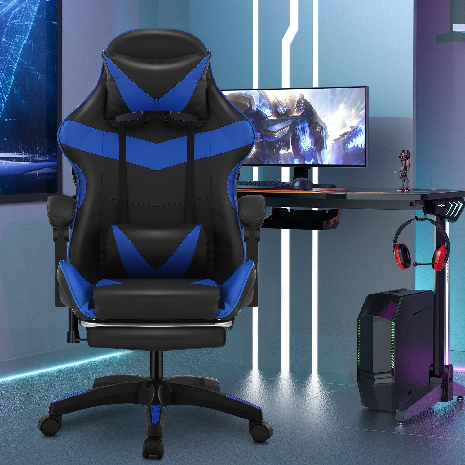 oyajia Gaming Chair Ergonomisch Gaming Stuhl, günstig online kaufen
