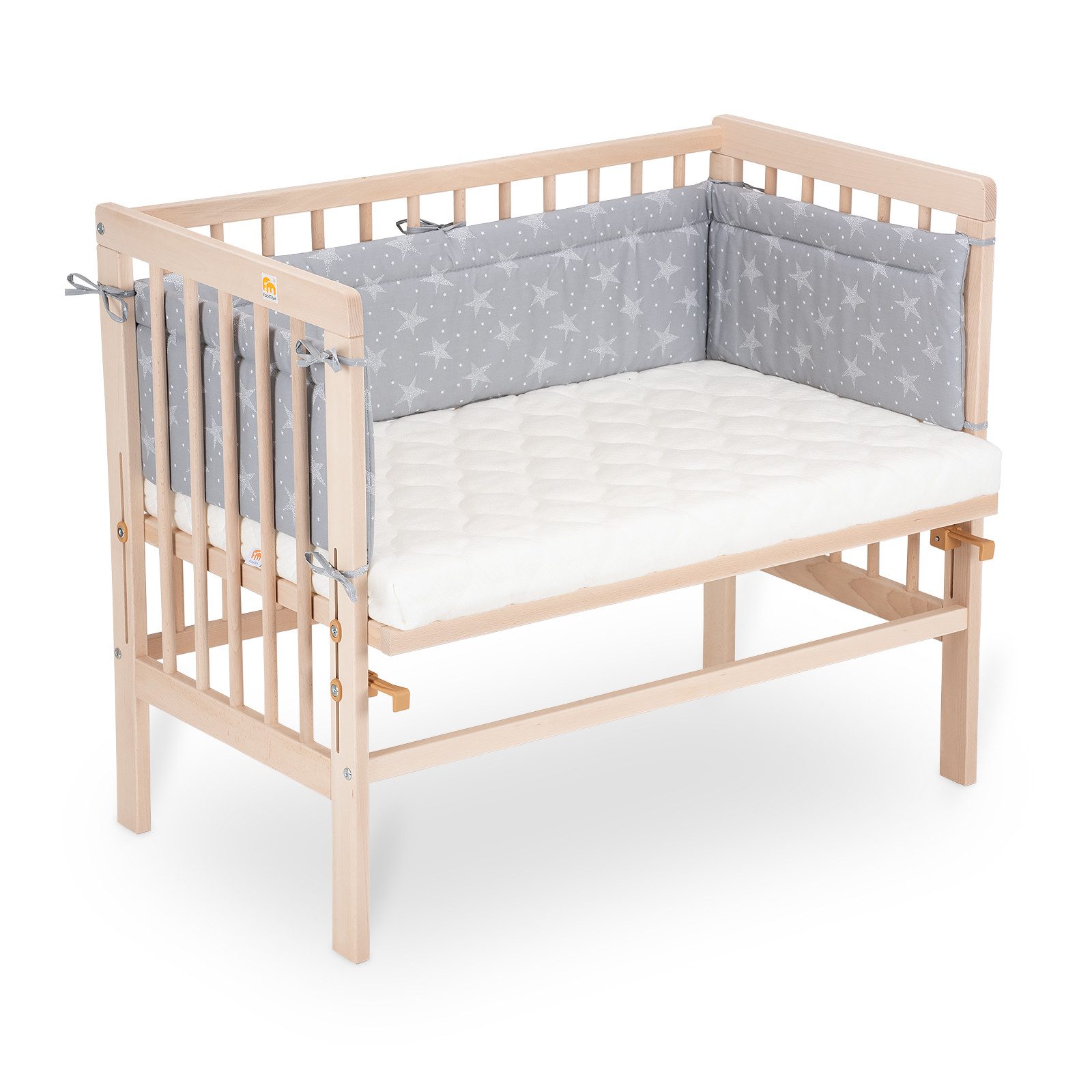 FabiMax Beistellbett Babybett Basic Natur, 90 günstig online kaufen