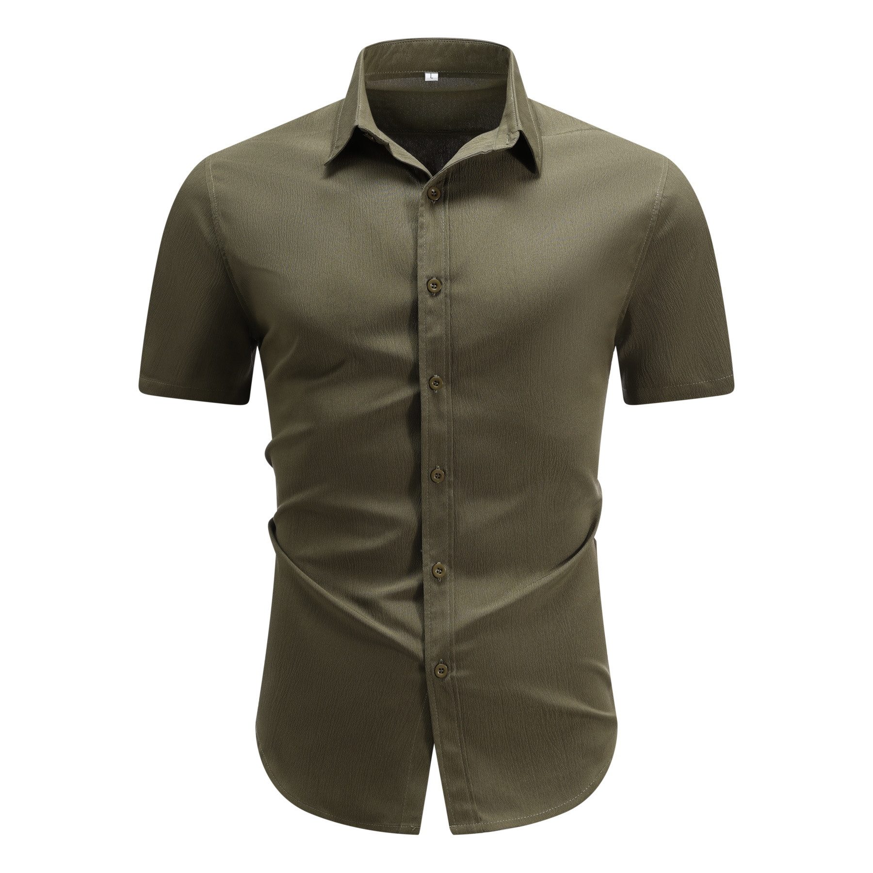Allthemen Shirt & Hose (2 tlg, Kurzarmhemd & Shorts) Freizeitset Unifarben Sommerhemd und Shorts