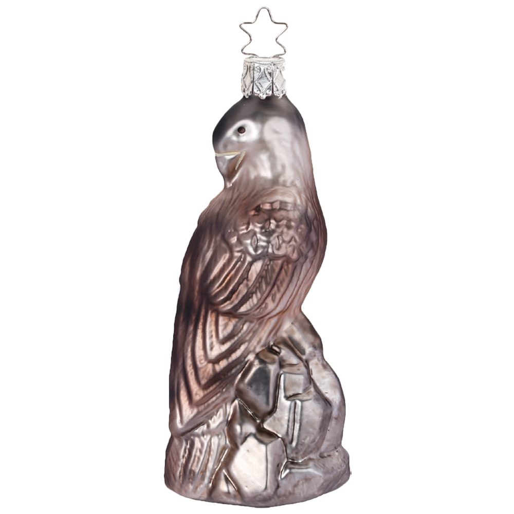 INGE-GLAS® Christbaumschmuck Steinadler 11cm Vogel (1-tlg), mundgeblasen, handbemalt