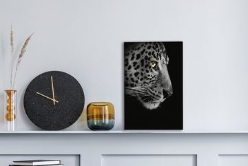 OneMillionCanvasses® Leinwandbild Leopard - Fell - Tier, (1 St), Leinwandbild fertig bespannt inkl. Zackenaufhänger, Gemälde, 20x30 cm
