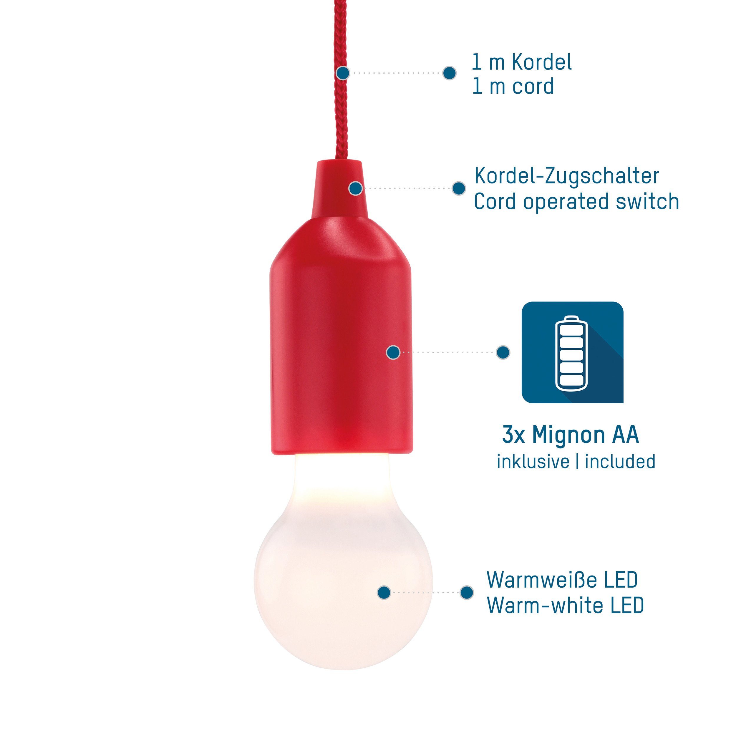 HyCell LED Gartenleuchte Pull-Light mit Zugschalter günstig online kaufen