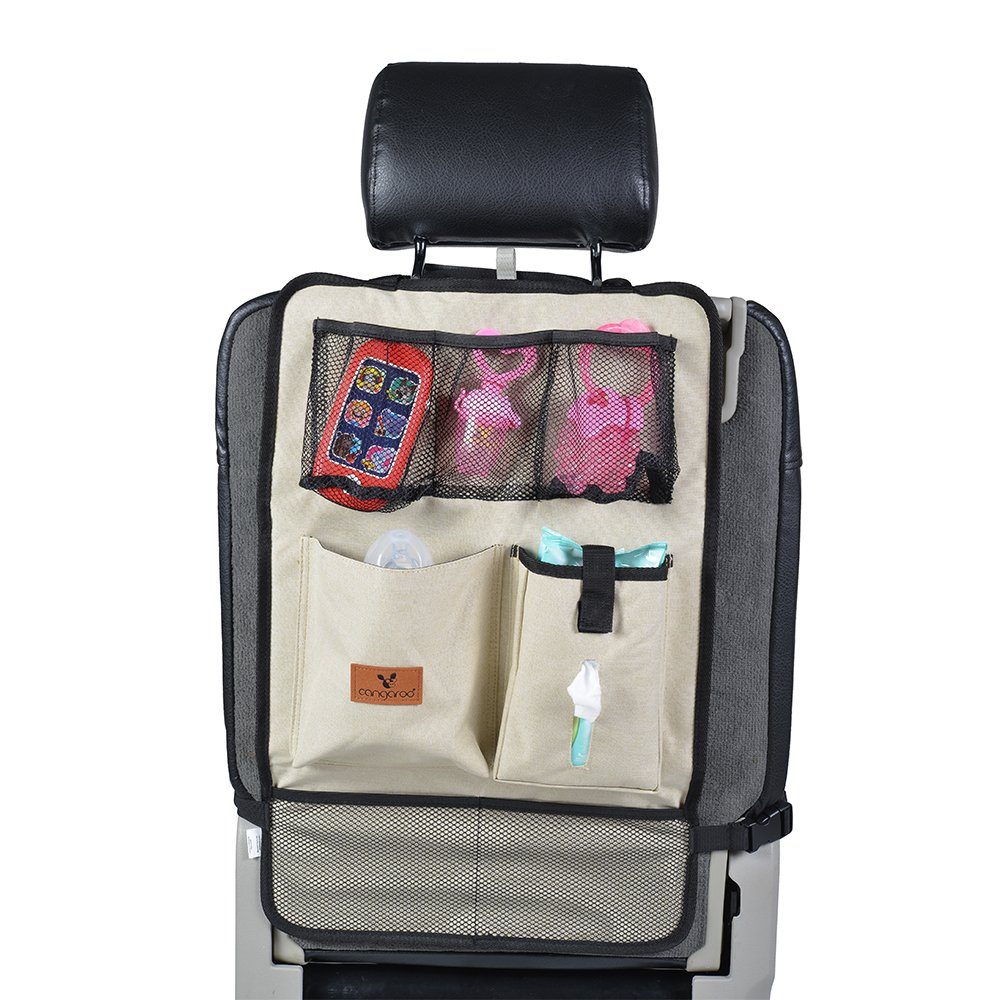 Auto-Rückenlehnentasche Rückenlehnenschutz für beige mit Reise Cangaroo mit (1-tlg), Auto Taschen Organizer Taschen Organizer