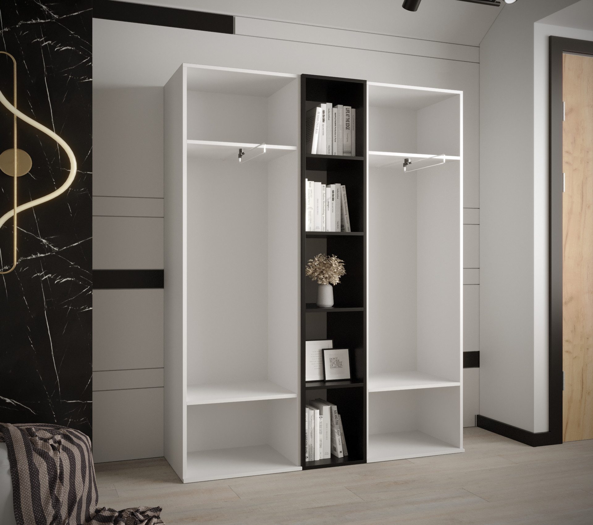 ABIKS MÖBEL Garderoben-Set MIRO Set 10, Garderobe, Kleiderschrank, Modern Design