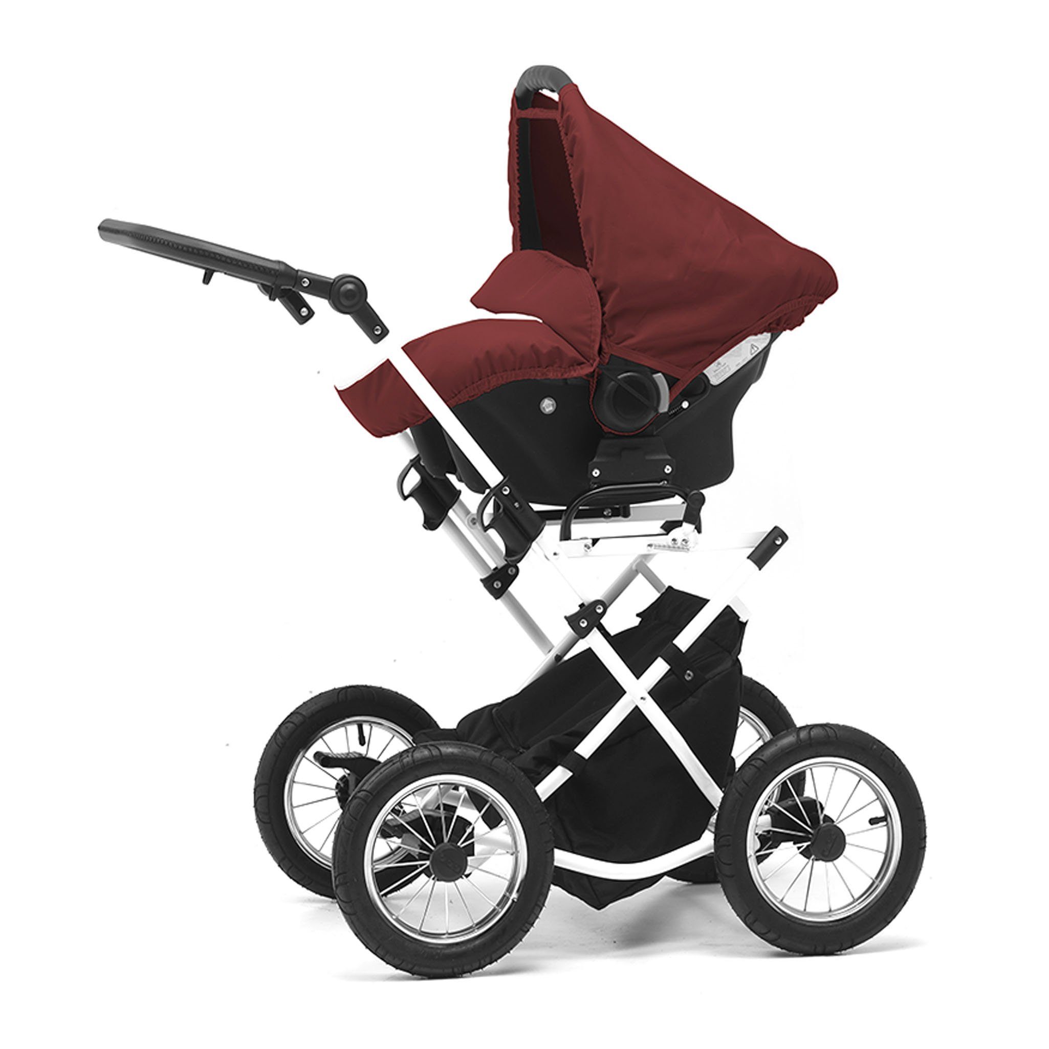 BabyMerc Kombi-Kinderwagen Sorento 5 in 1 inkl. Sportsitz, Autositz, Iso und Zubehör in 17 Farben