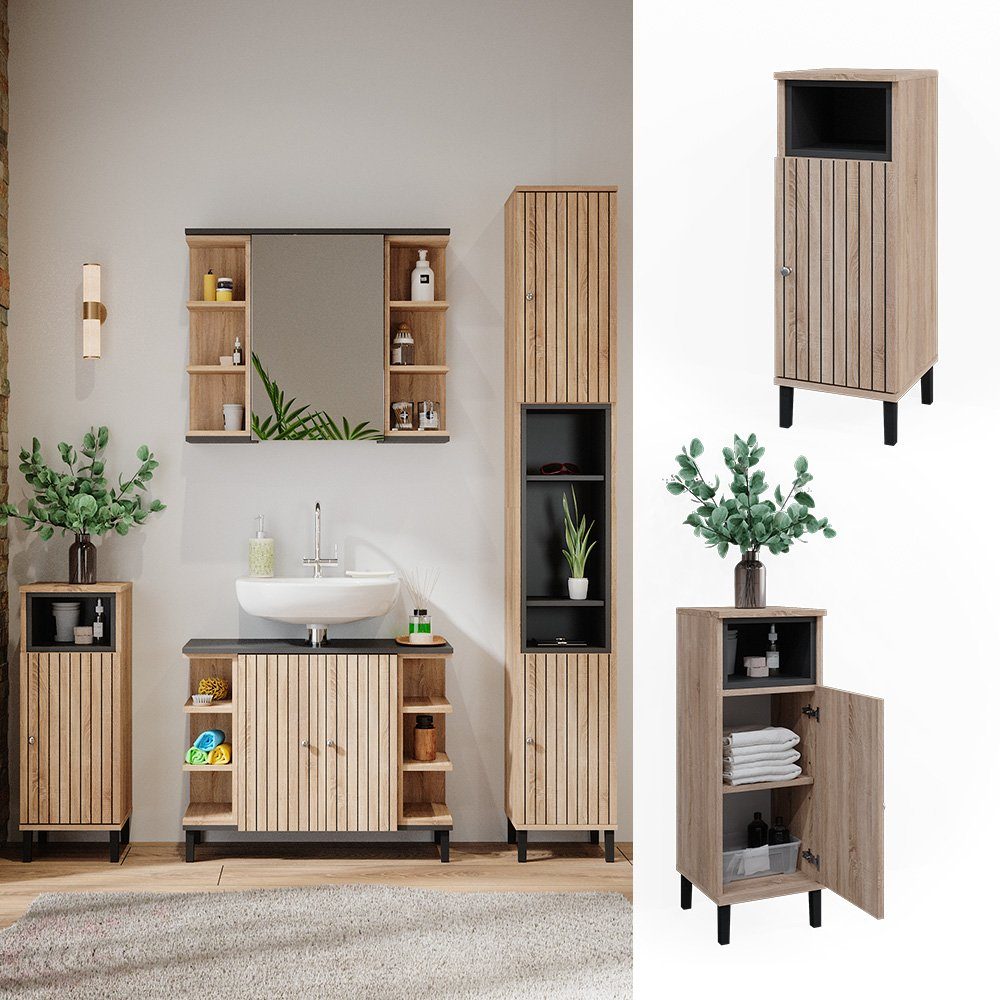 Vicco Midischrank Aquis, Sonoma/Anthrazit, 30 x günstig online kaufen