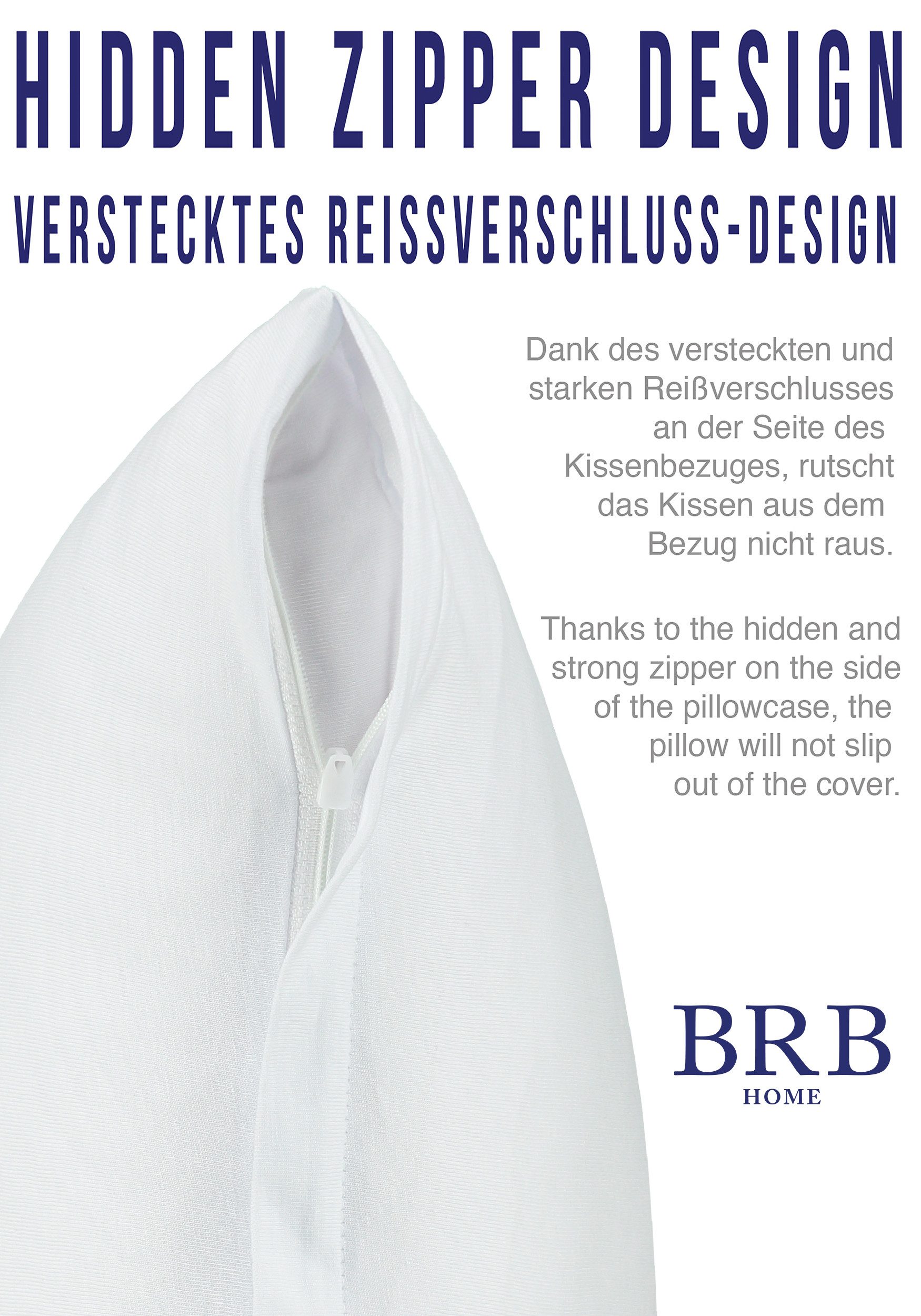 BRB HOME Kissenbezüge Kissenhülle Kopfissenbezug Couchkissen günstig online kaufen