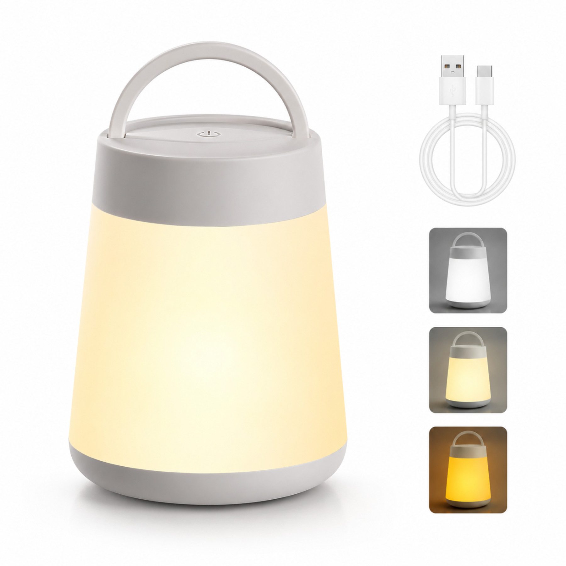 Luckice Nachttischlampe Nachtlampe für die Kinder, Nachtlicht für die Kinderzimmer, Nachtlicht, Stilllicht und Einschlaflicht in einem, Sanftes, warmes Licht für nächtliches Füttern und Aufstehen