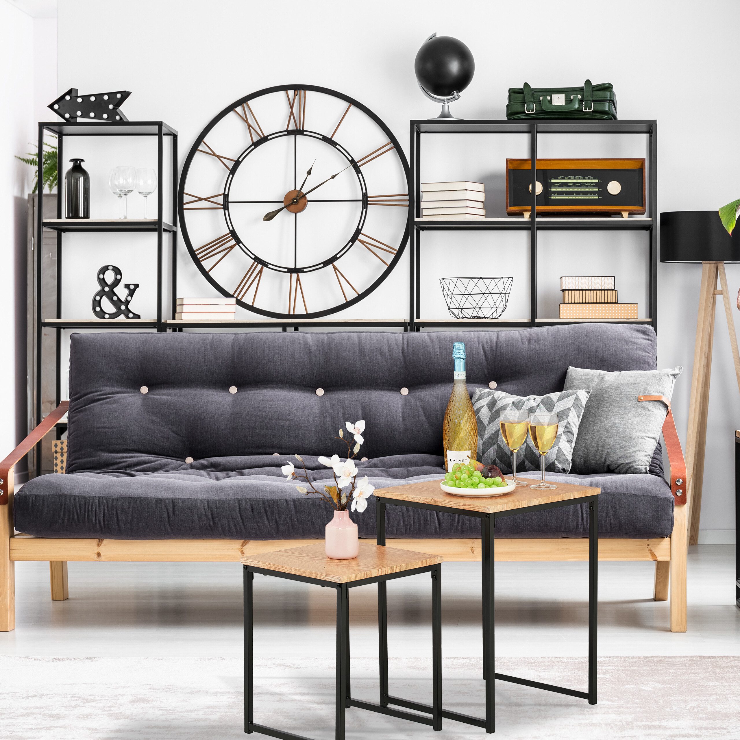 relaxdays Beistelltisch 2er Set (2er Set), C