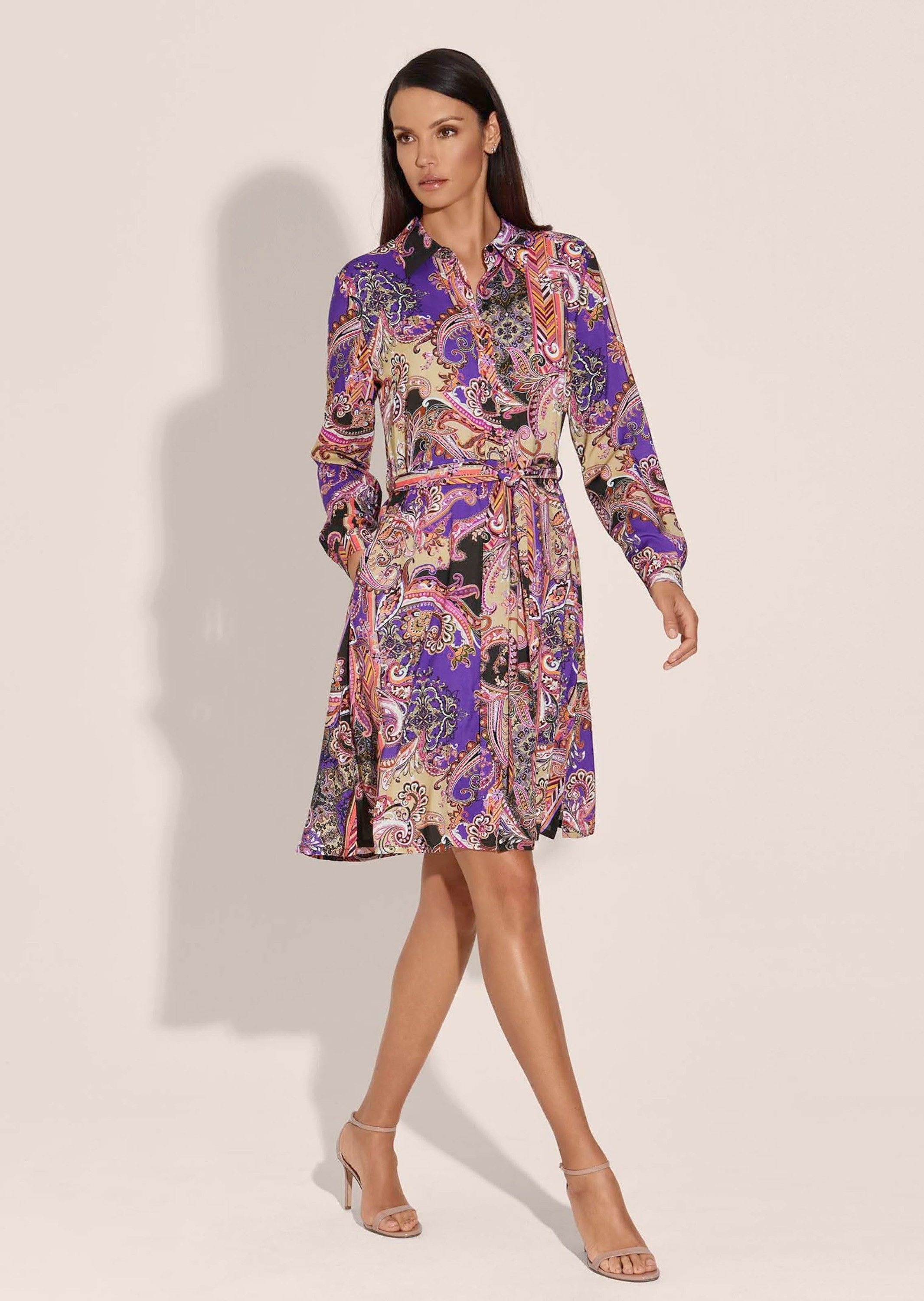 MADELEINE Midikleid Schwungvolles Sommerkleid mit Unikat-Print günstig online kaufen