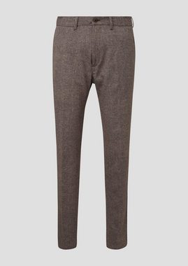 s.Oliver Stoffhose Slim: Jogpants aus Jersey in Tweed-Optik