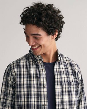 Gant Langarmhemd Herren Hemd ARCHIVE POPLIN PLAID SHIRT Regular Fit (1-tlg)