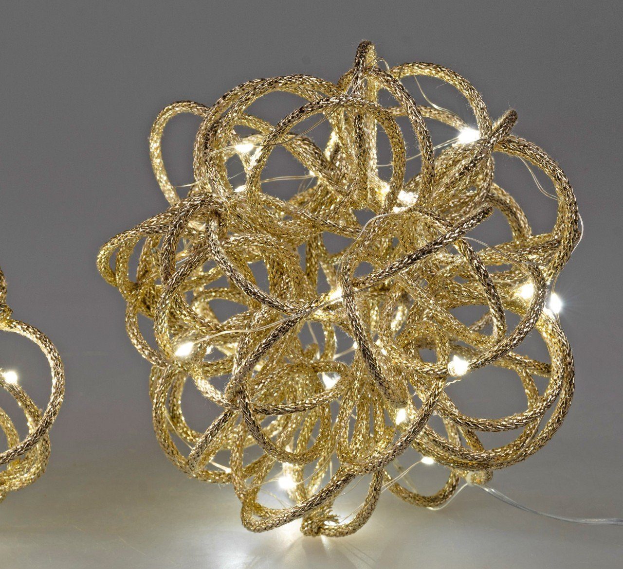 Draht D:20cm Gold Dekoobjekt Spirale, formano
