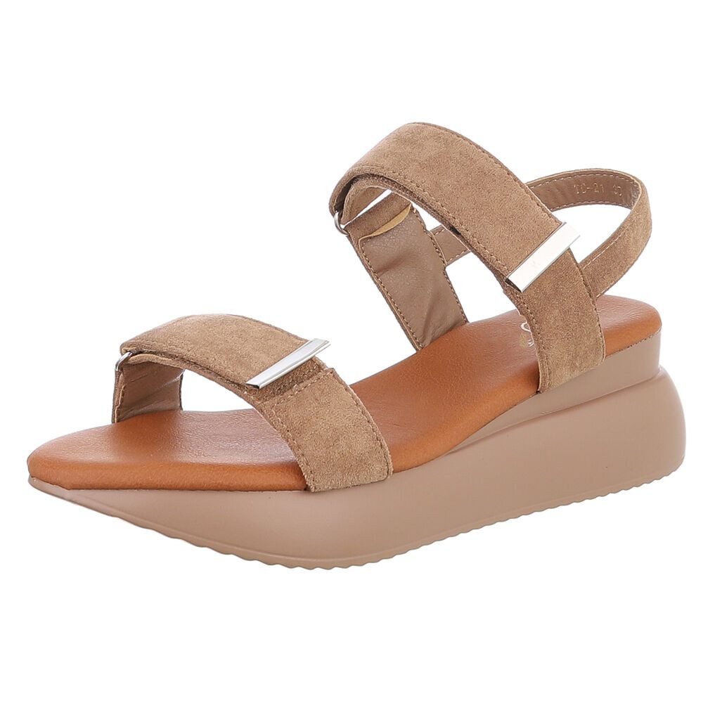 Ital-Design Damen Sandalen mit breiten Riemen günstig online kaufen