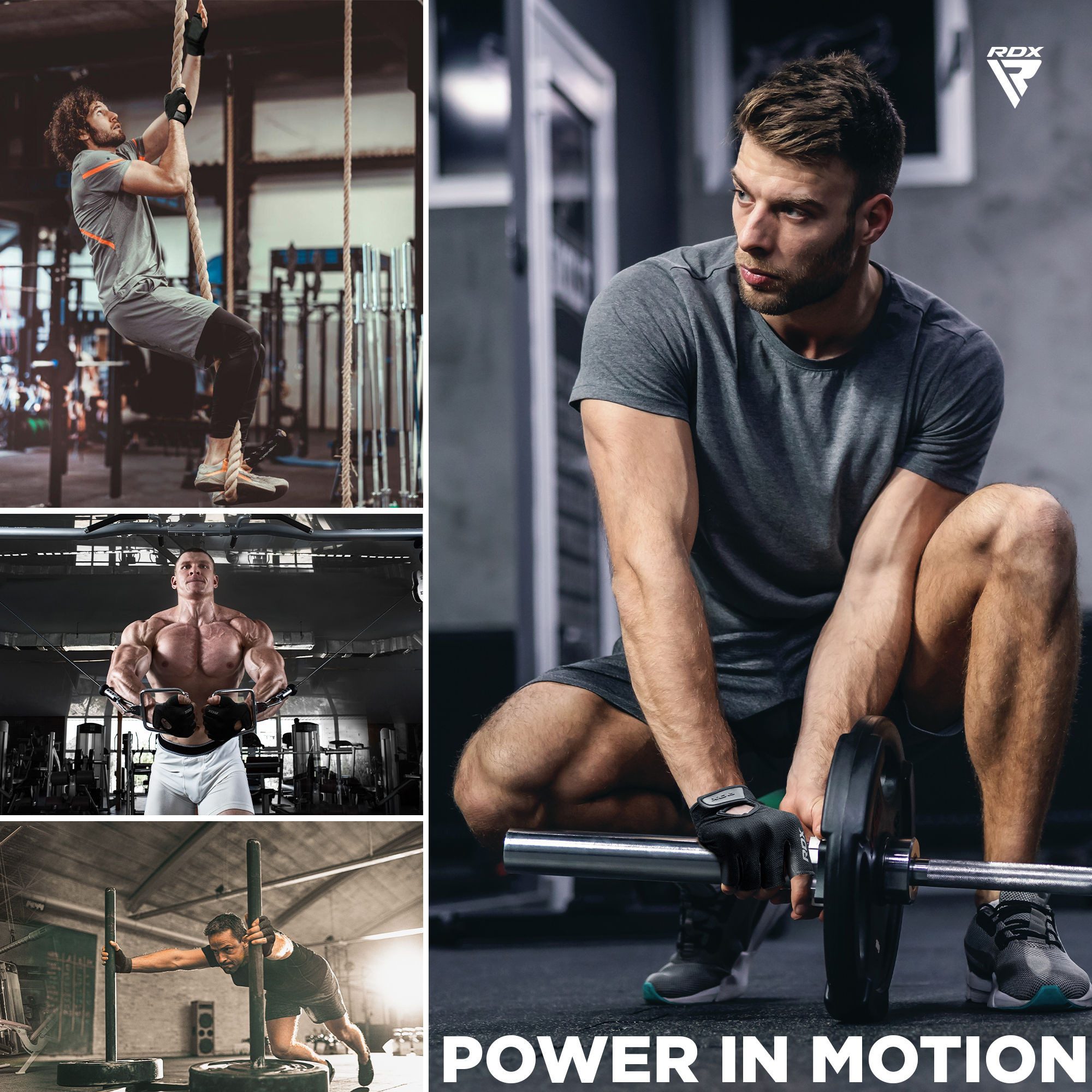 RDX Sports Trainingshandschuhe T1 Fitnessstudio Gewichtheben Handschuhe