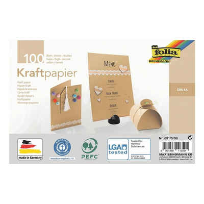 Folia Kraftpapier, Format DIN A5, 120 g/m²