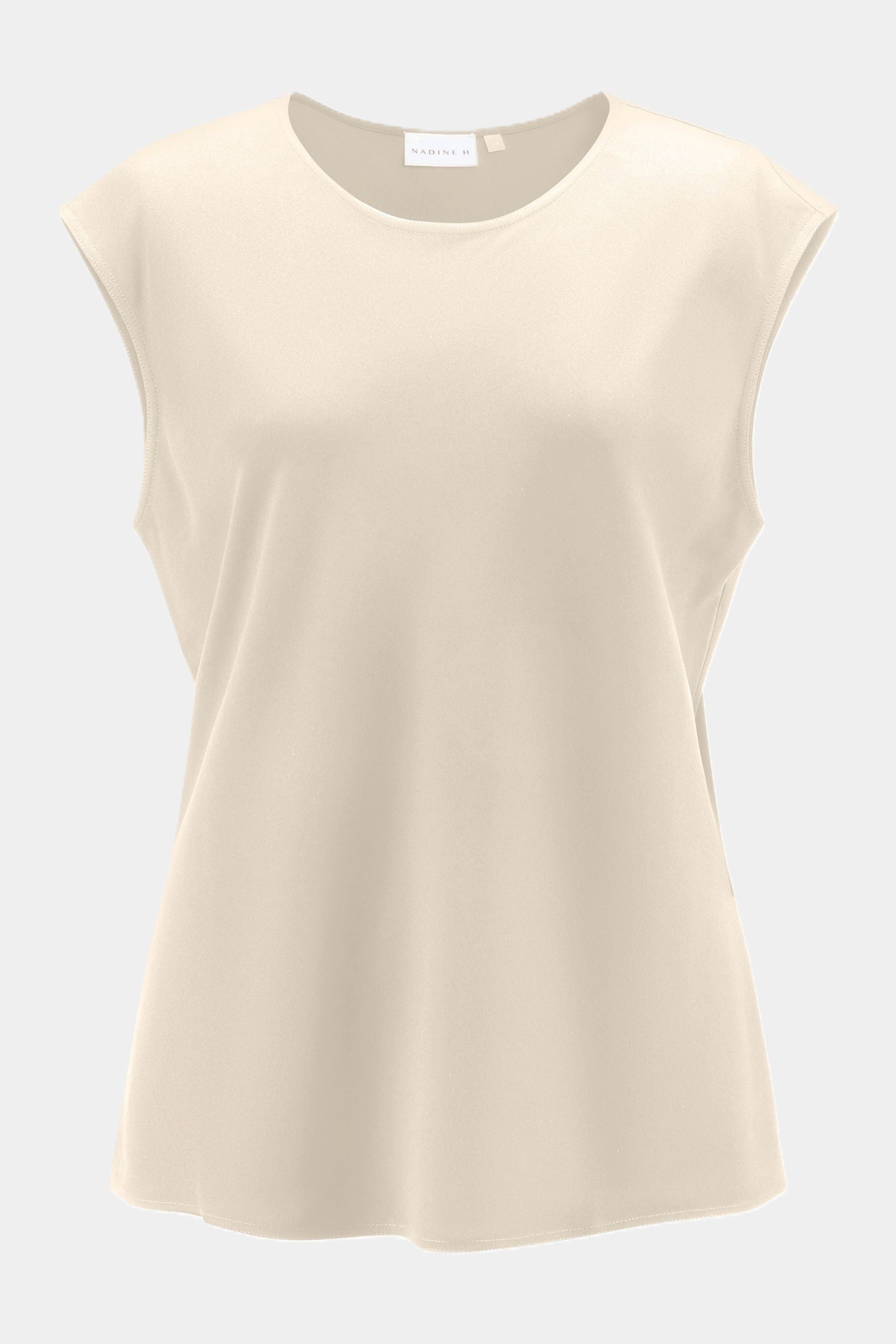 NADINE H Blusentop Nadine H Ärmelloses Oberteil – Regular Fit - BISQUIT